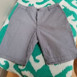 Men's Dockers Blue and White Checkered Shorts